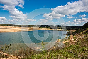 Fishing on the former sand quarry