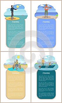 Fishing Freetime Spending on River or Lake Poster