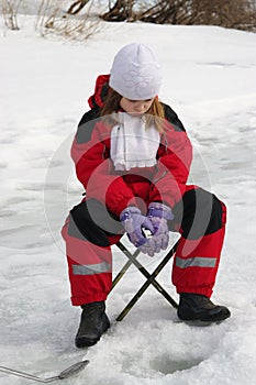 Fishing girl