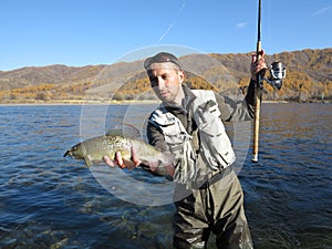 Fishing - grayling fishing in Mongolia