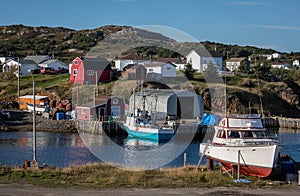 Fishing harbour and boats in Twillingate