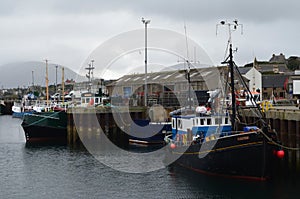 Fishing harbour of Stromness, the second-most populous town in Mainland Orkney, Scotland