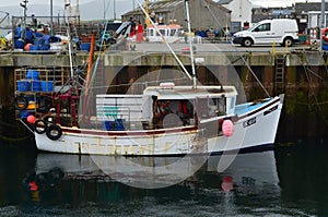 Fishing harbour of Stromness, the second-most populous town in Mainland Orkney, Scotland