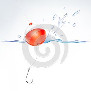 Fishing hook and bobber