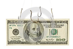 Fishing Hook and Dollar