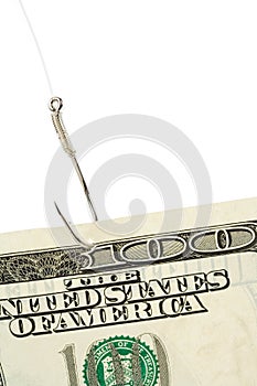 Fishing Hook and Dollar