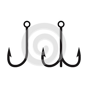 Fishing Hook icon vector isolated
