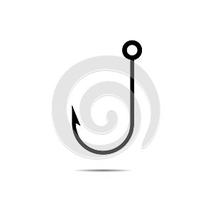 Fishing hook icon vector