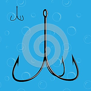Fishing hook illustration
