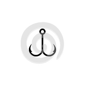 Fishing hook line icon vector design