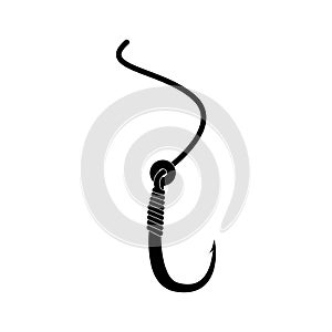 Fishing hook vector graphic design illustration template