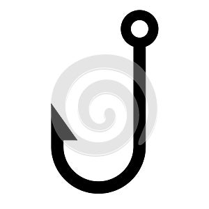 Fishing hook vector icon