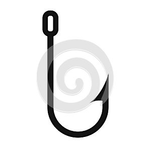 Fishing hook vector icon
