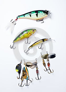 Fishing hooks with bait