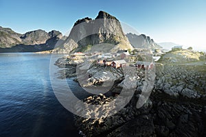 Fishing hut in the Hamnoy - Reine, Lofoten islands, Norway