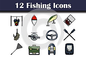 Fishing Icon Set photo