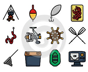 Fishing Icon Set photo