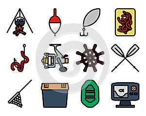 Fishing Icon Set photo