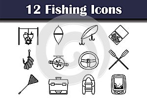 Fishing Icon Set photo