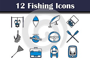 Fishing Icon Set photo