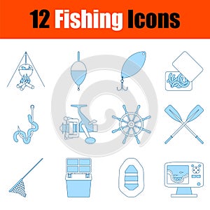 Fishing Icon Set photo