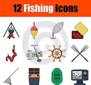 Fishing Icon Set photo