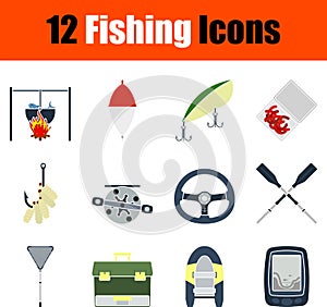 Fishing Icon Set