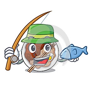 Fishing jajangmyeon is placed in mascot bowl