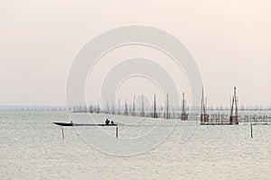 Fishing on A Lake