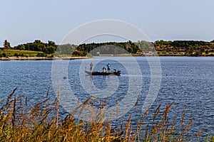 Fishing on lEd Zorinsky lake, omaha Nebraska