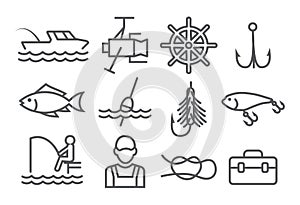 Fishing Line Icons