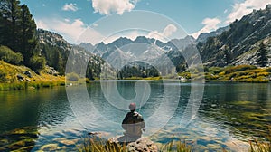 Fishing in Little Lakes Valley.