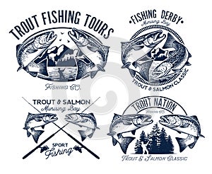 Fishing Logo Set