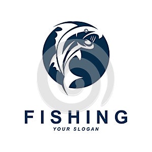 fishing logo vector