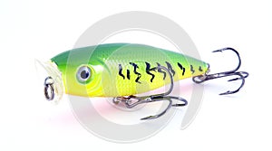 Fishing lure green yellow