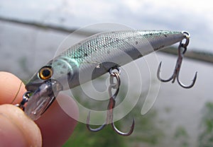 Fishing lures close up