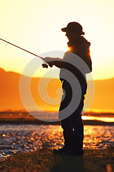 Fishing in the Mongolia