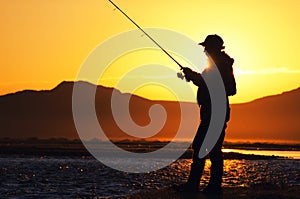 Fishing in the Mongolia