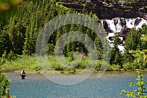 Fishing in Montana Lake