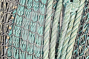 Fishing net background