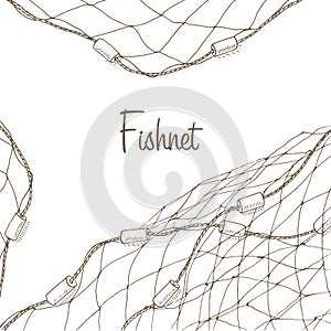 Fishing net background photo