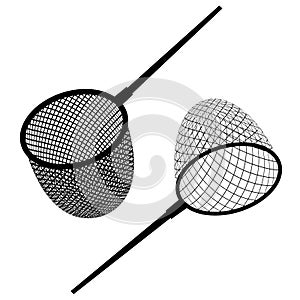 Fishing net black icon