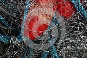 Fishing net, close-up, 1