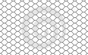 Fishing net seamless pattern. Soccer and football gates mesh. Fishnet texture. Basketball hoop and hockey net pattern