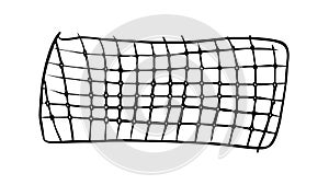 Fishing Net Texture: Abstract Woven Grid Pattern, vector design Generative AI