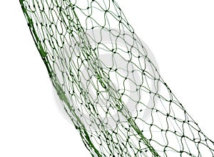 Fishing net on white background