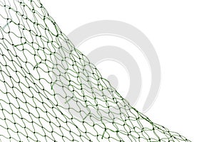 Fishing net on white background