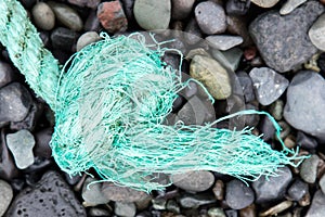 Fishing nets on a beach