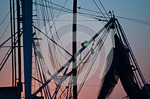 Fishing Nets in the Evening