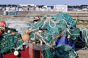 Fishing nets at Quiberon in France